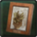 Small Dark Brown Round Painting